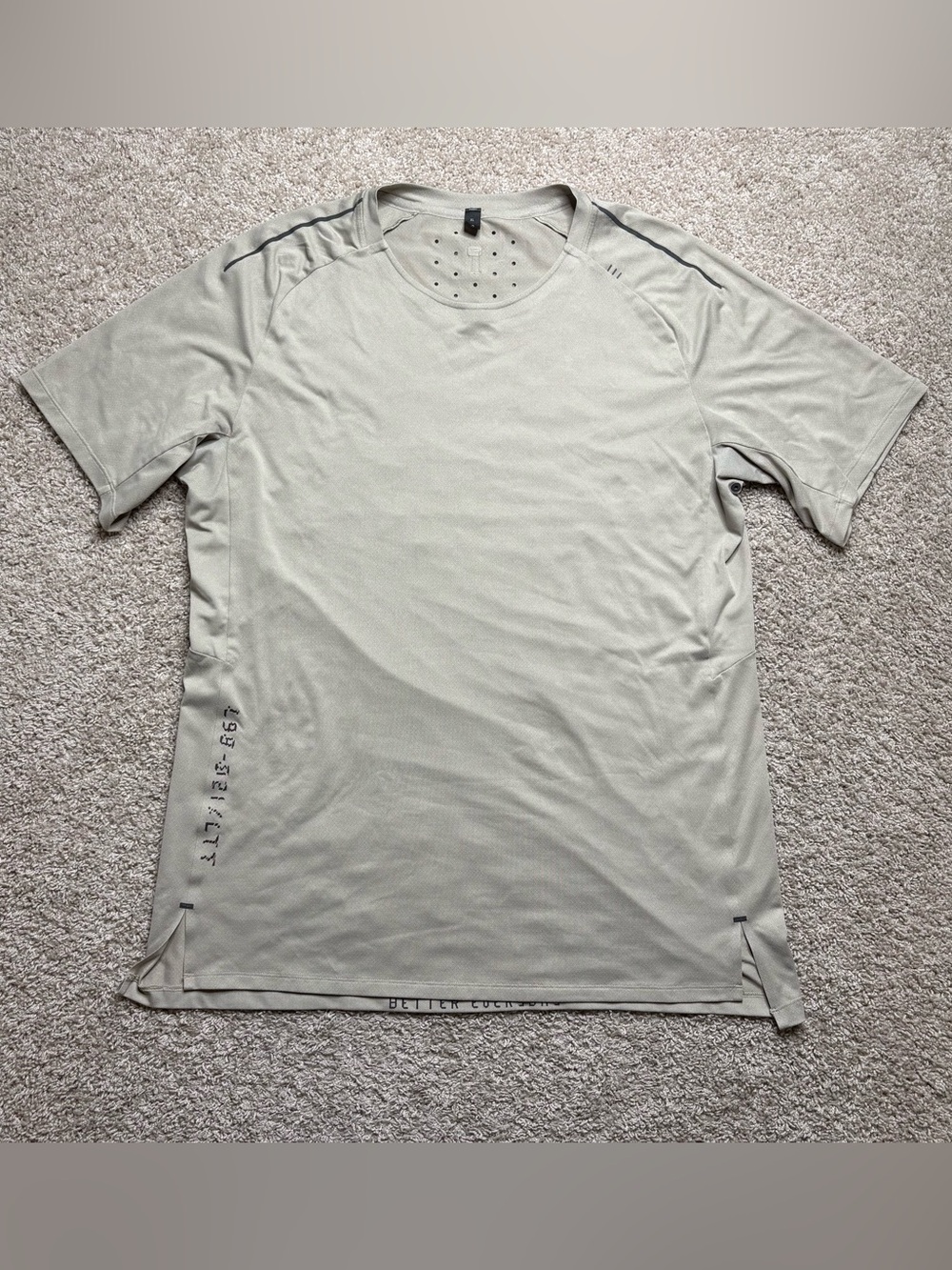 Lululemon Textured Training Short Sleeve Shirt